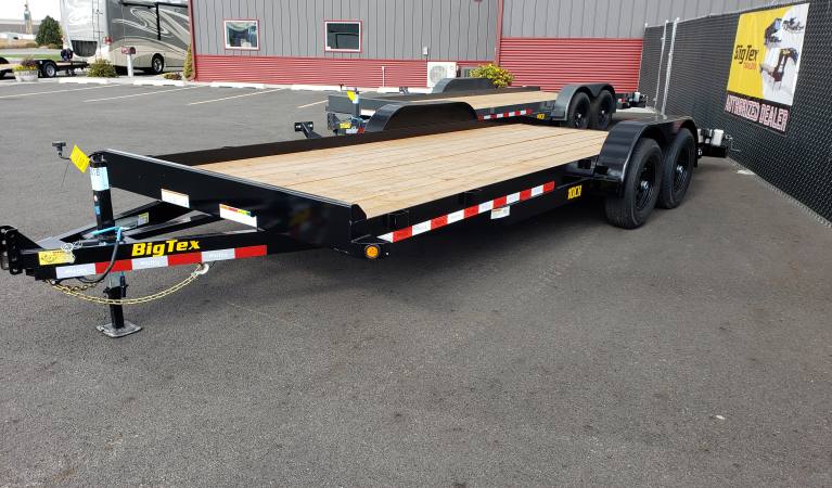 7 x 20 Big Tex Trailer with Ramps and Dove Tail, 10K