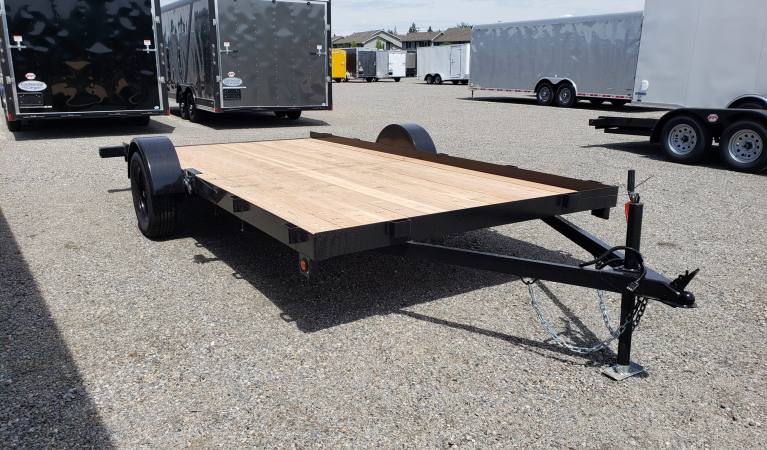 7 x 14 Fox Single Axle with Pull Out Ramps